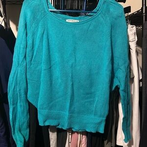 American Eagle Outfitters Vibrant Blue Crew Neck Sweater